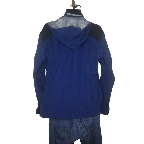 REI E1 Elements Full Zip Hooded Blue Sz L Windbreaker Men - Picture 2 of 7